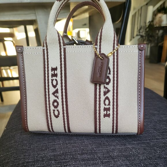 Smith Mini Tote in Canvas Leather Mix - Picture 1 of 8